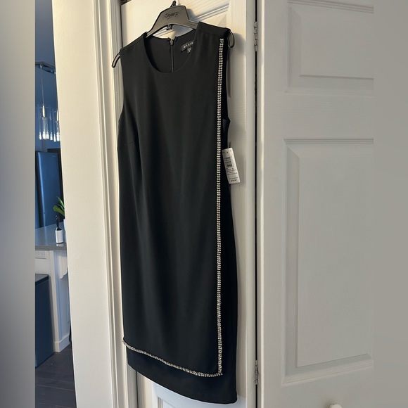Black alone dress with bejeweled edging. New with tags from Sears. - Picture 1 of 3